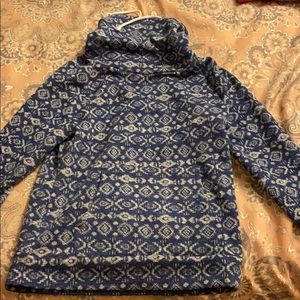 Funnel neck Aztec pattern sweatshirt